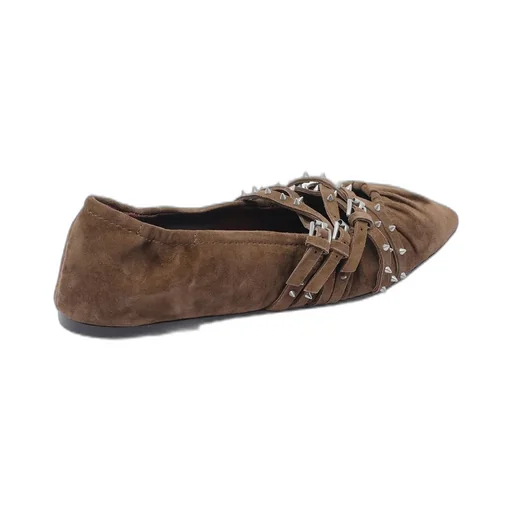 Ash Brenda Studded Slingback Ballet Flats