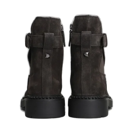 Ash Buckled Ankle Boots