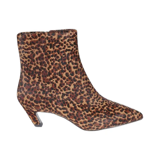 Ash Vicky Leopard-Print Pointed Toe Boots