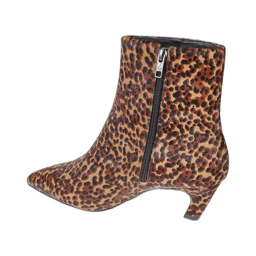 Ash Vicky Leopard-Print Pointed Toe Boots