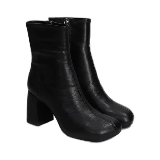 Ash Square-Toe Zipped Boots