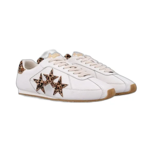 Amiri Leopard Star Lace-Up Sneakers