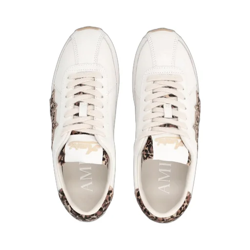 Amiri Leopard Star Lace-Up Sneakers