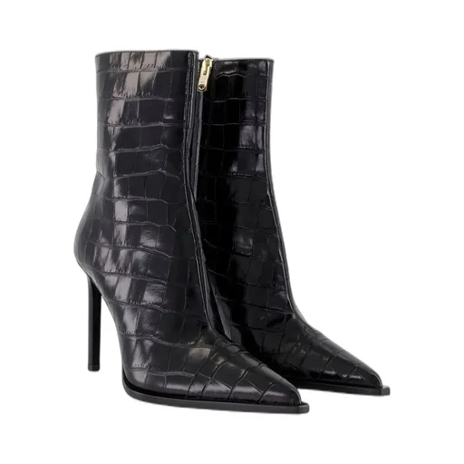 Amiri Ma Stiletto Embossed Ankle Boots