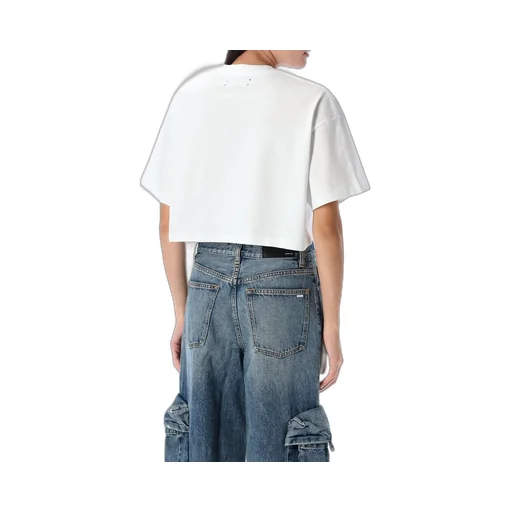 Amiri Arts District Crewneck Cropped T-Shirt