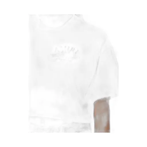 Amiri Arts District Crewneck Cropped T-Shirt