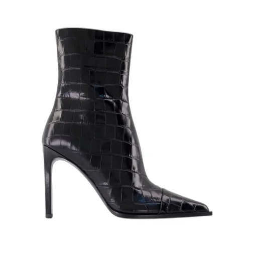 Amiri Ma Stiletto Embossed Ankle Boots