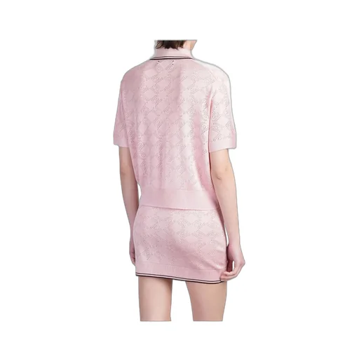 Amiri Ma Quad Short-Sleeved Knit Polo Shirt