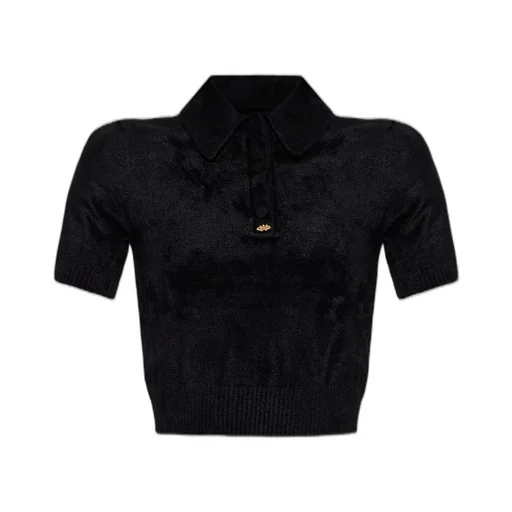 Amiri Velvet Polo Shirt