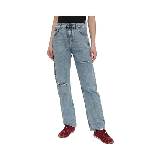 Amiri Distressed Straight-Leg Jeans