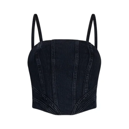 Amiri Sleeveless Bustier Denim Top