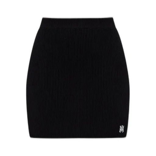 Amiri Logo Embroidered Ribbed Skirt