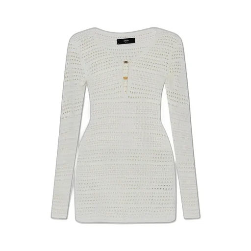 Amiri Crochet Knitted Mini Dress