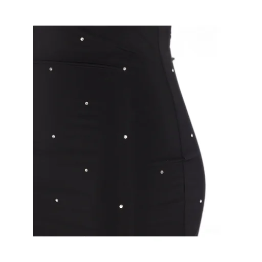 Amiri Embellished Chain Shoulder Mini Dress