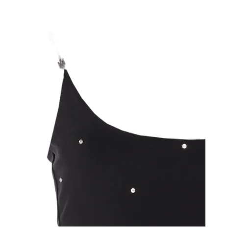 Amiri Embellished Chain Shoulder Mini Dress