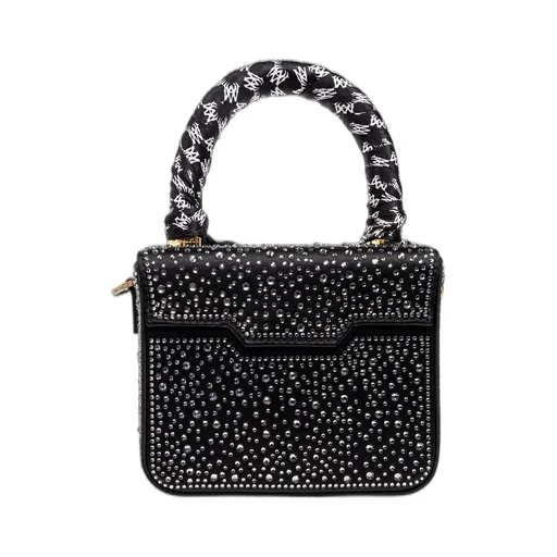 Amiri Embellished Scarf Detailed Top Handle Bag