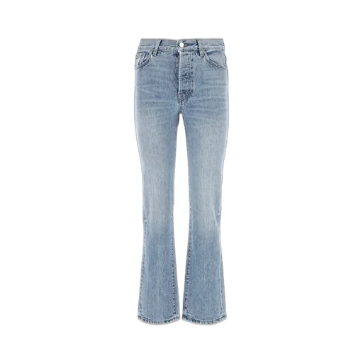 Amiri Logo Patch Washed Straight-Leg Jeans