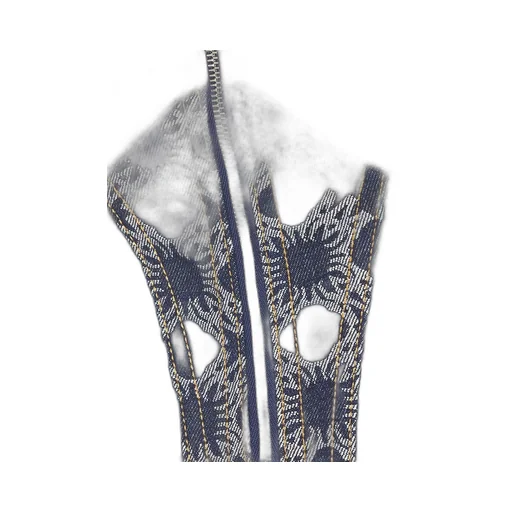 Amiri Bustier Denim Cropped Corset Top