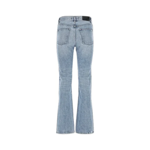 Amiri Logo Patch Washed Straight-Leg Jeans