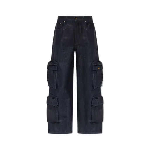 Amiri Waxed Baggy Cargo Jeans