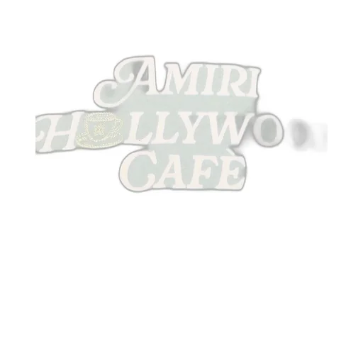 Amiri Hollywood Cafe Cropped T-Shirt