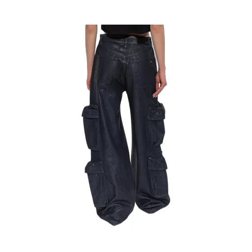 Amiri Waxed Baggy Cargo Jeans