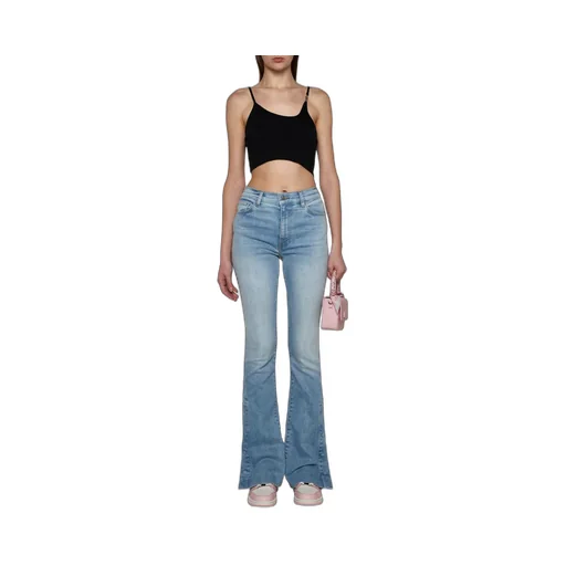 Amiri Logo Plaque Rib-Knitted Cropped Top