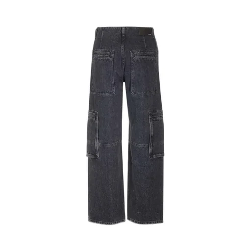 Amiri Wide-Leg Cargo Loose Jeans
