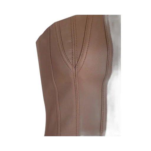 Amiri Strapless Leather Busiter Top