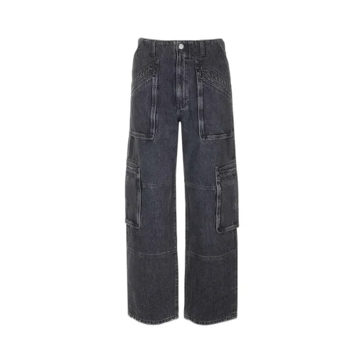 Amiri Wide-Leg Cargo Loose Jeans