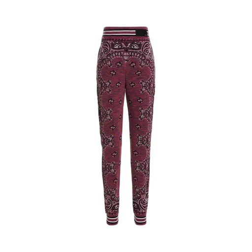 Amiri Bandana-Pattern Knitted Drawstring Pants