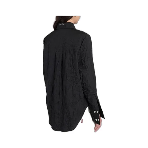 Amish Long-Sleeved Curved Hem Shirt