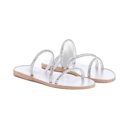 Ancient Greek Sandals Polytimi Embellished Slip-On Sandals