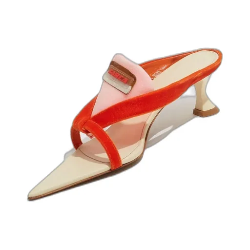 Ancuta Sarca Velvet Pointed-Toe Sandals