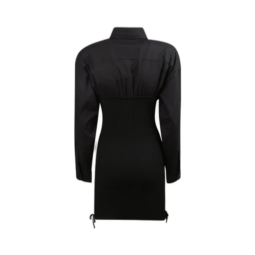 Andrea Adamo Ribbed Knit Corset Dress