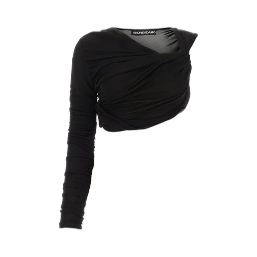 Andrea Adamo Ruched Knit Top