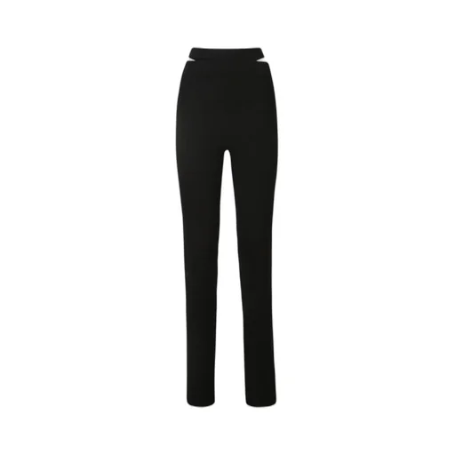 Andrea Adamo Ribbed Cut-Out Pants