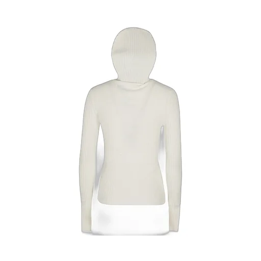 Andrea Adamo Ribbed Knit Hoodie