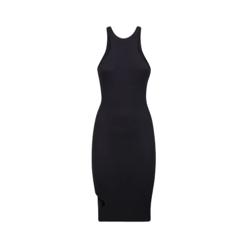 Andrea Adamo Racer Neck Midi Dress