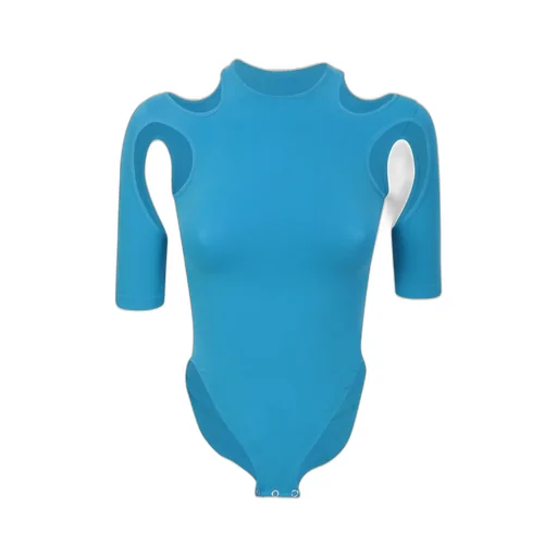 Andrea Adamo Jersey Bodysuit With Cutout Accents