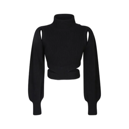 Andrea Adamo Cut Out Accent Sweater