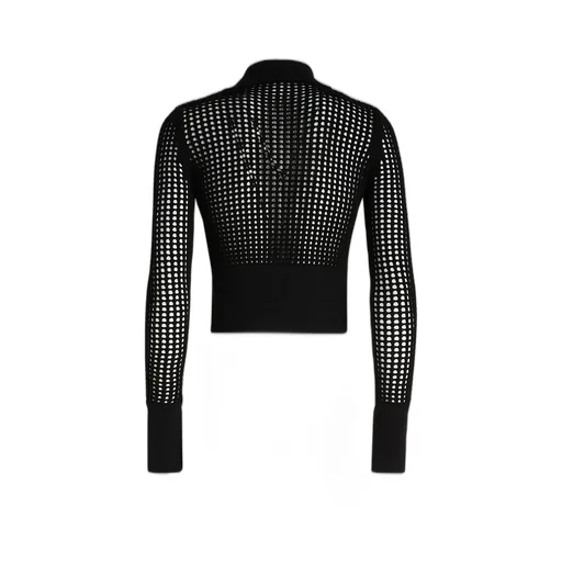 Andrea Adamo Open-Knit Long-Sleeved Cardigan