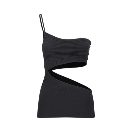 Andrea Adamo Asymmetrical Cutout Top