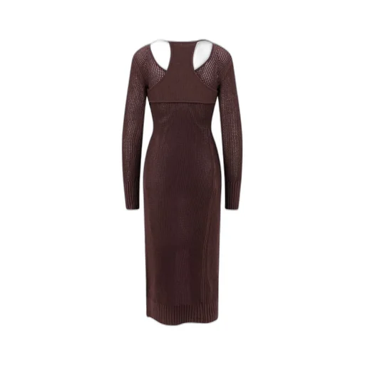 Andrea Adamo Cut-Out Detailed Front-Tied Cardigan