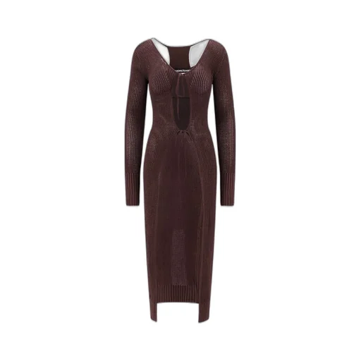 Andrea Adamo Cut-Out Detailed Front-Tied Cardigan
