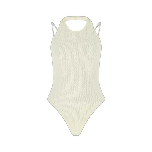 Andrea Adamo Halterneck Knitted Bodysuit