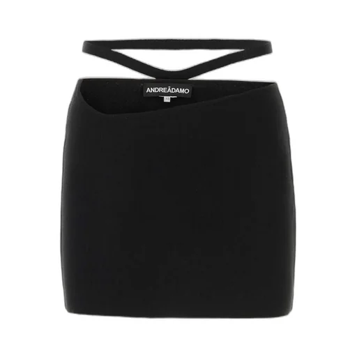 Andrea Adamo Cut Out Detailed Stretched Mini Skirt