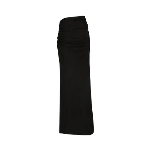 Andrea Adamo Low Rise Draped Maxi Skirt