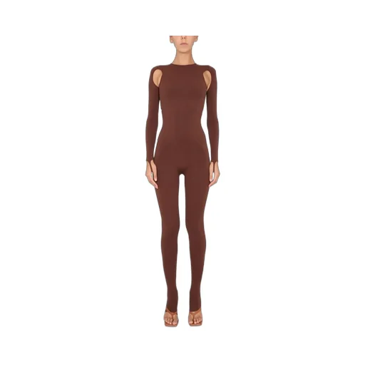 Andreadamo Full Jumpsuit With Cutout Accents