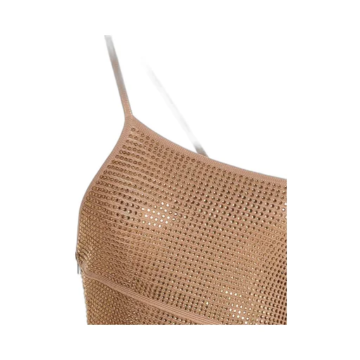 Andreadamo Sequin Asymmetric Dress